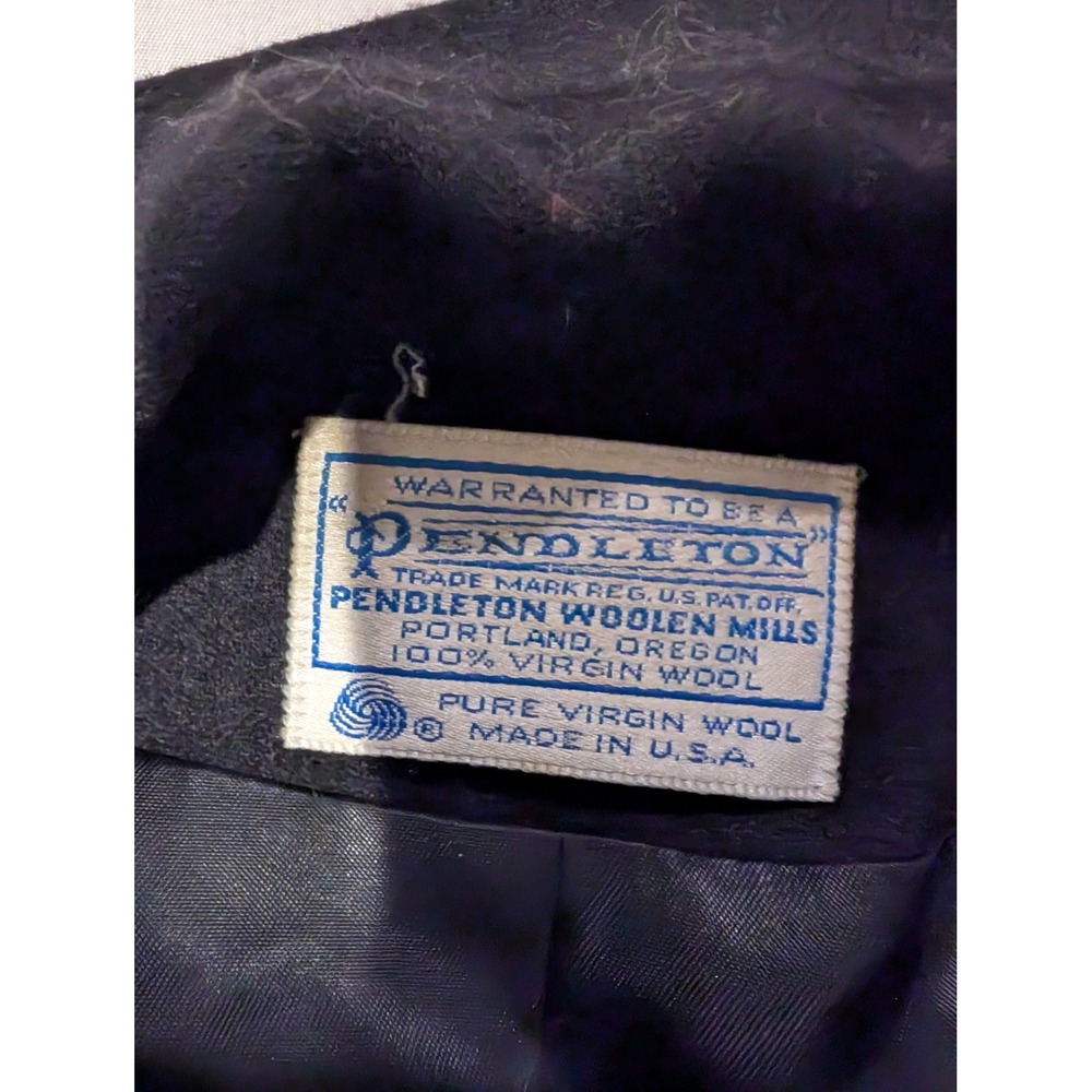Pendleton Women's Large Black Long Wool Blazer Ja… - image 4